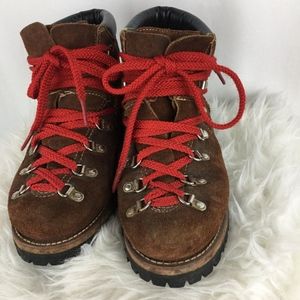 Vintage Rocky Boots Suede Hiking Boots with Vibram